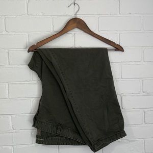 Gap Olive Green Girlfriend Cropped Khakis